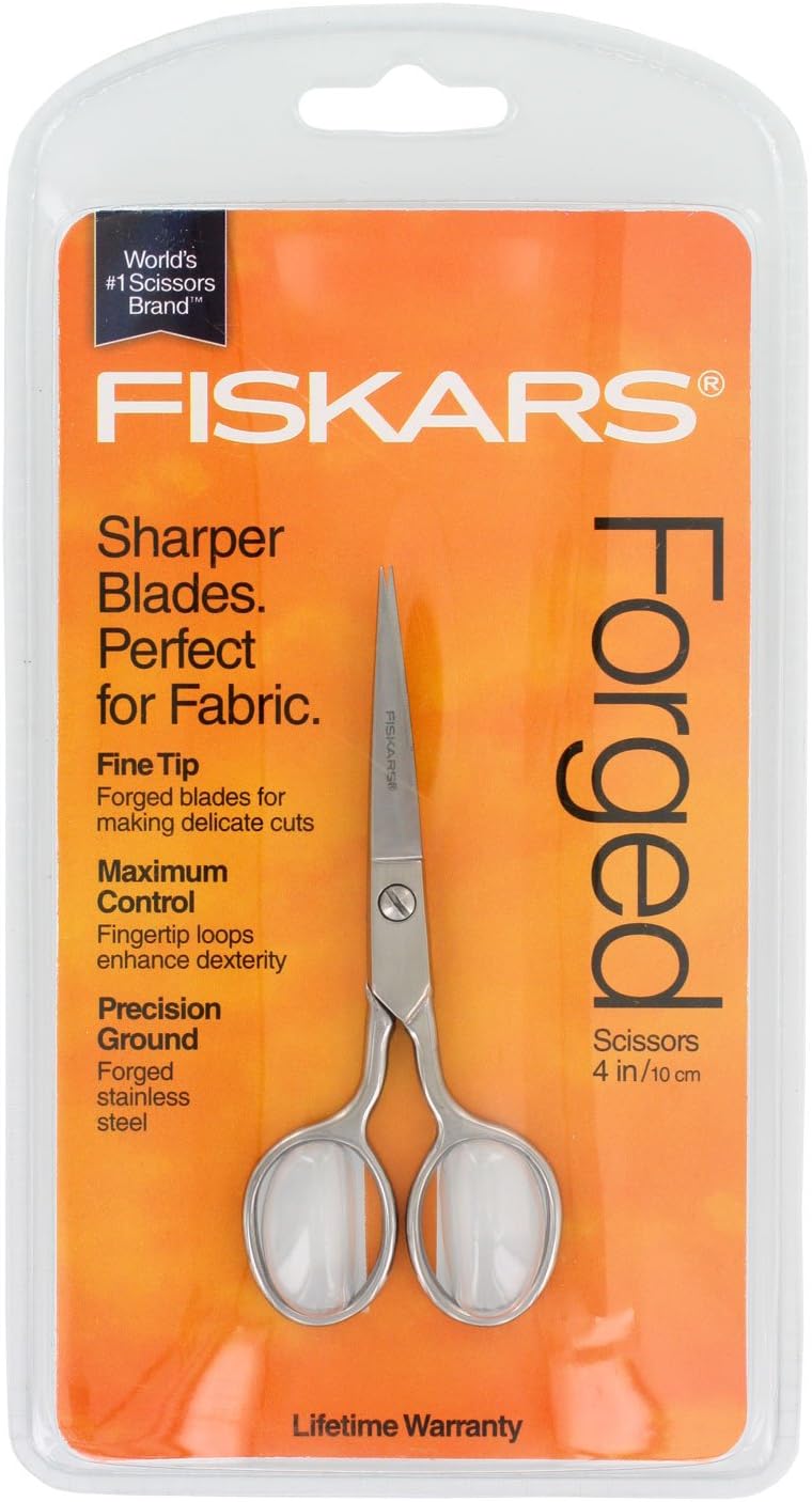 Fiskars 12-92977097J Forged Embroidery Scissors, 4 Inch, Gray - Image 2